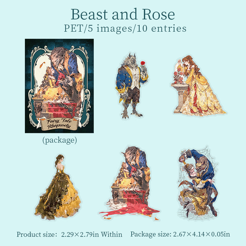10pcs fairy tale sticker pack(S26080505)