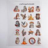 1pc Exclusive owl PET-stickers A5 size (S26011505)