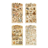 6 sheets vintage sticker pack（S26071903）