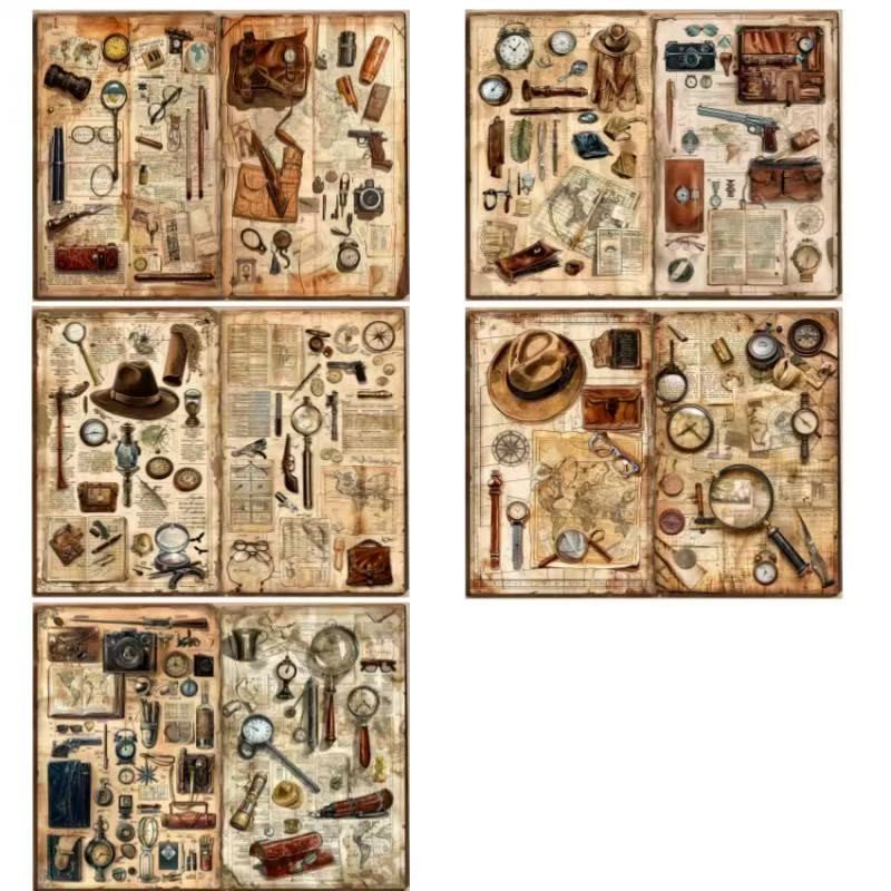 5pcs Detective A5 size paper (p25102808)