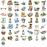 50pcs fishing seaside sticker pack (S26041513)