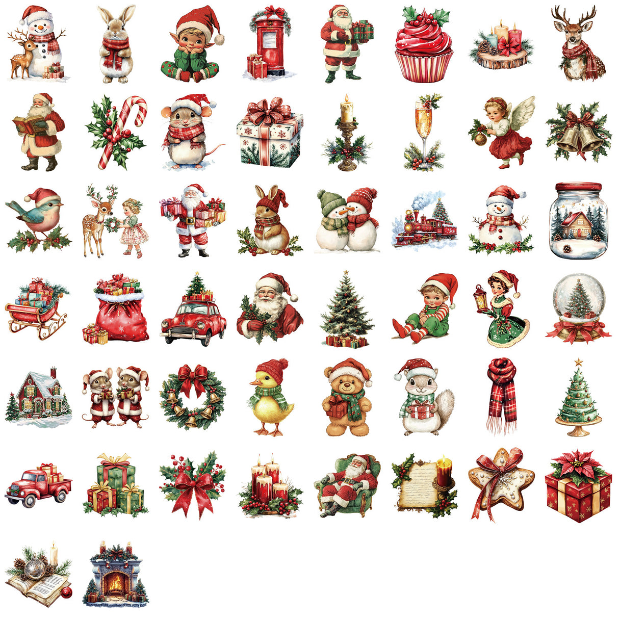 50pcs christmas sticker pack(S26051506)
