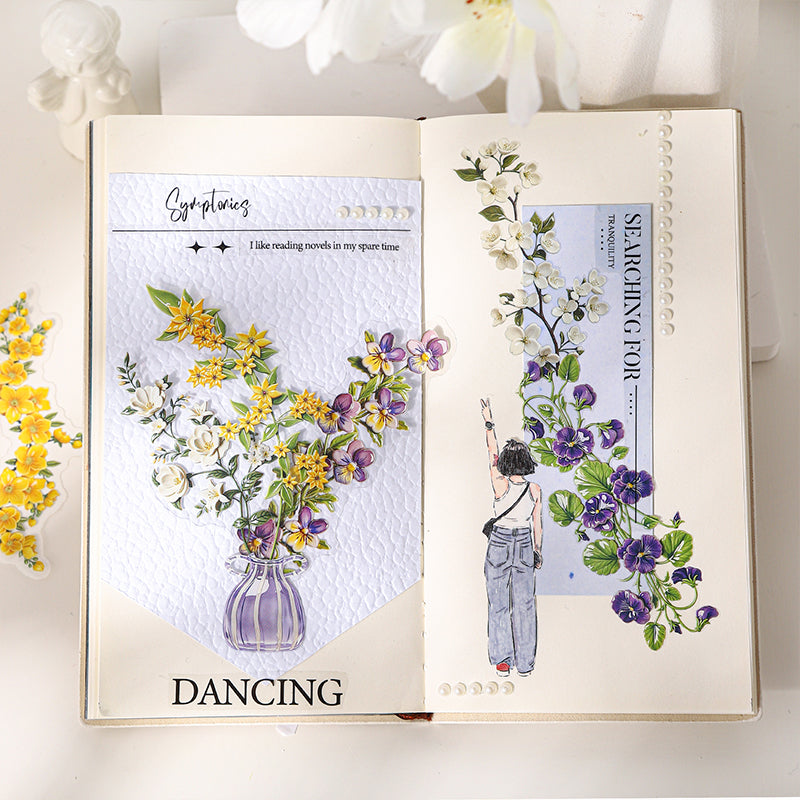 20pcs flower sticker pack(S26061605)