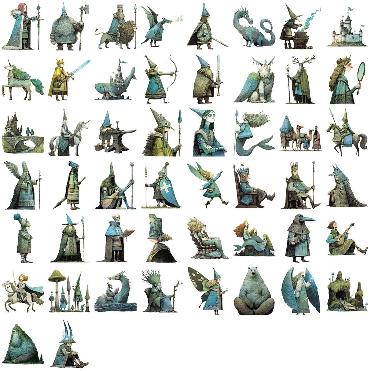 50pcs magic fairy world sticker pack (S25111803)