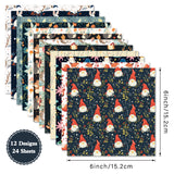 24pcs 6in x-mas paper pack (P25071006)