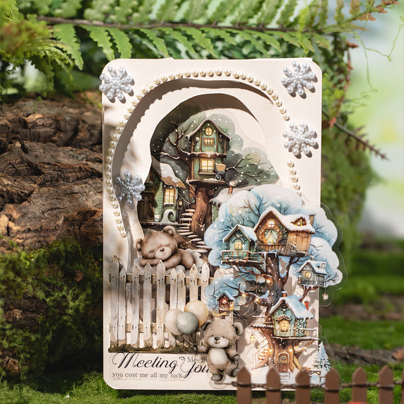 Fairy tree-house sticker pack 12pcs