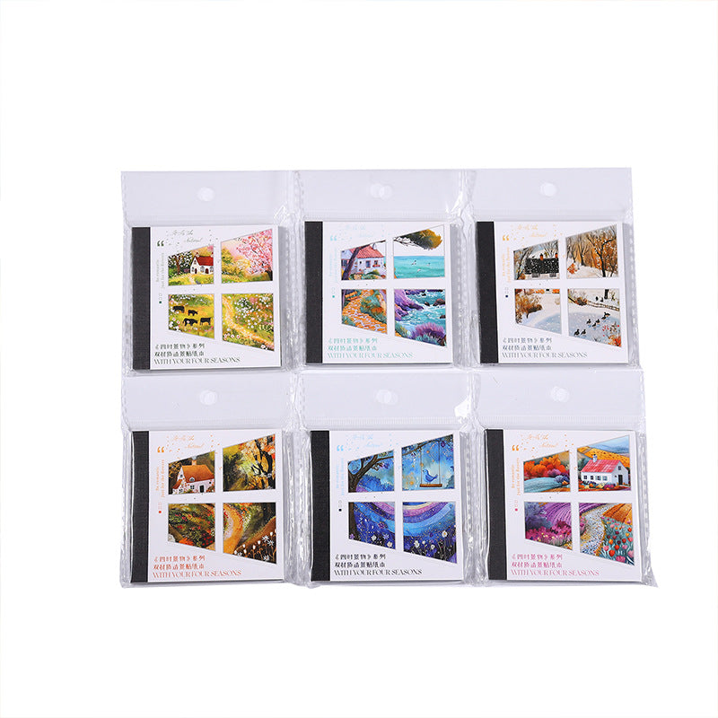 30pcs season PET+washi sticker book (TZB25060404)