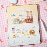 40sheets floral pre-cut sticker book(TZB26060303)