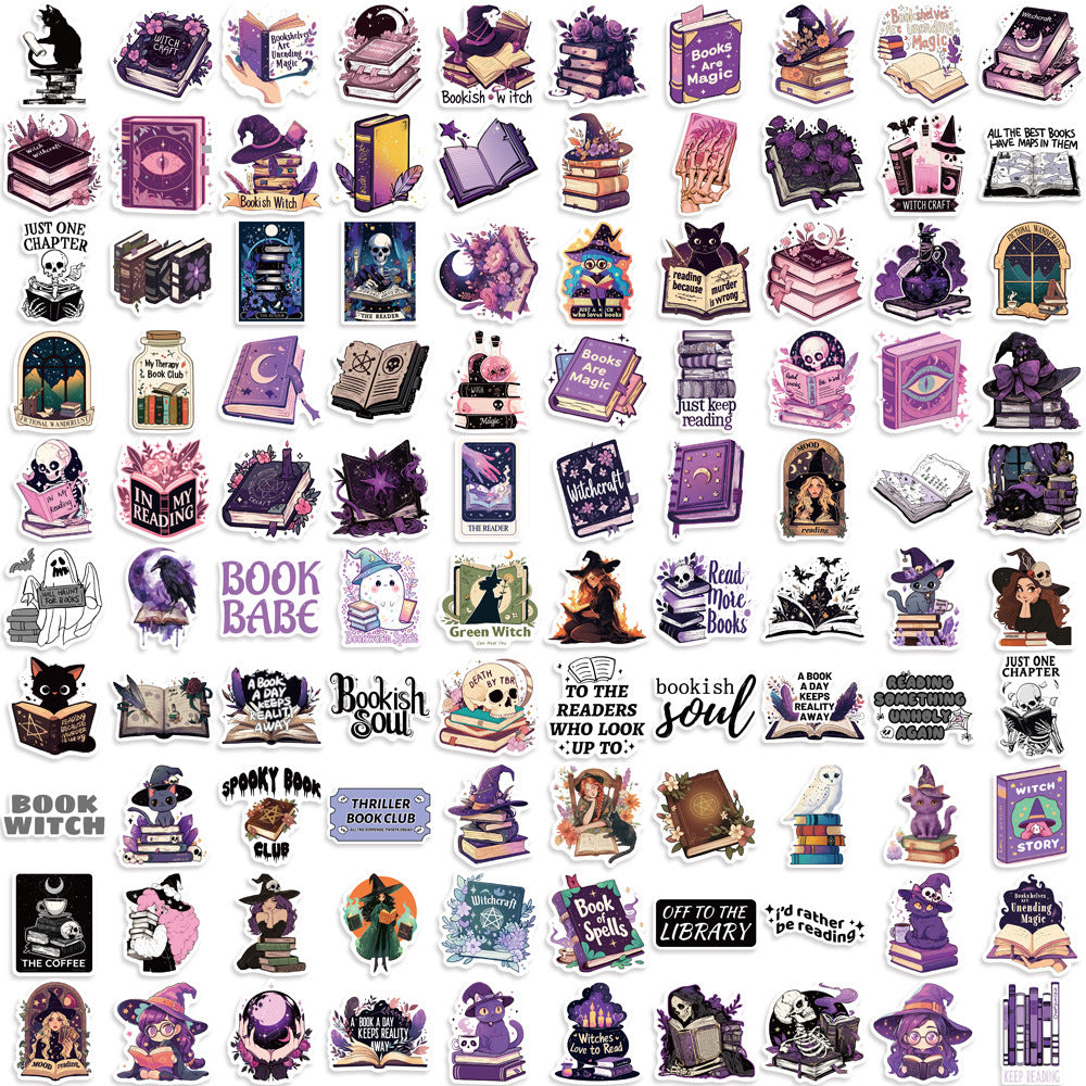 100pcs witch sticker pack(P26052605)