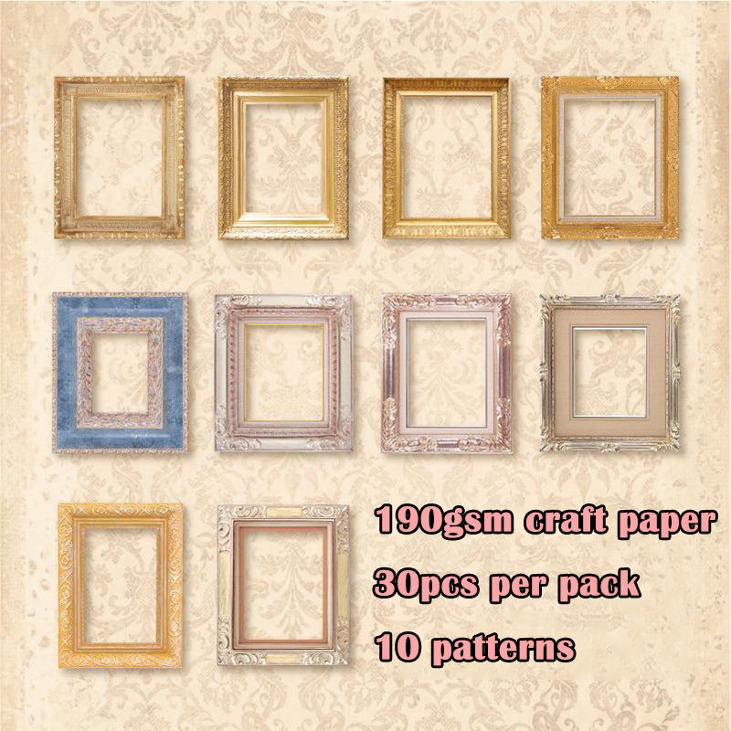 30pcs vintage frame craft card pack(P26062710)