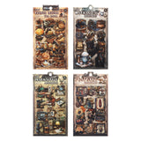 4pcs vintage sticker pack (S25111804)