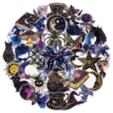 50pcs magic witch sticker pack(S26071412)