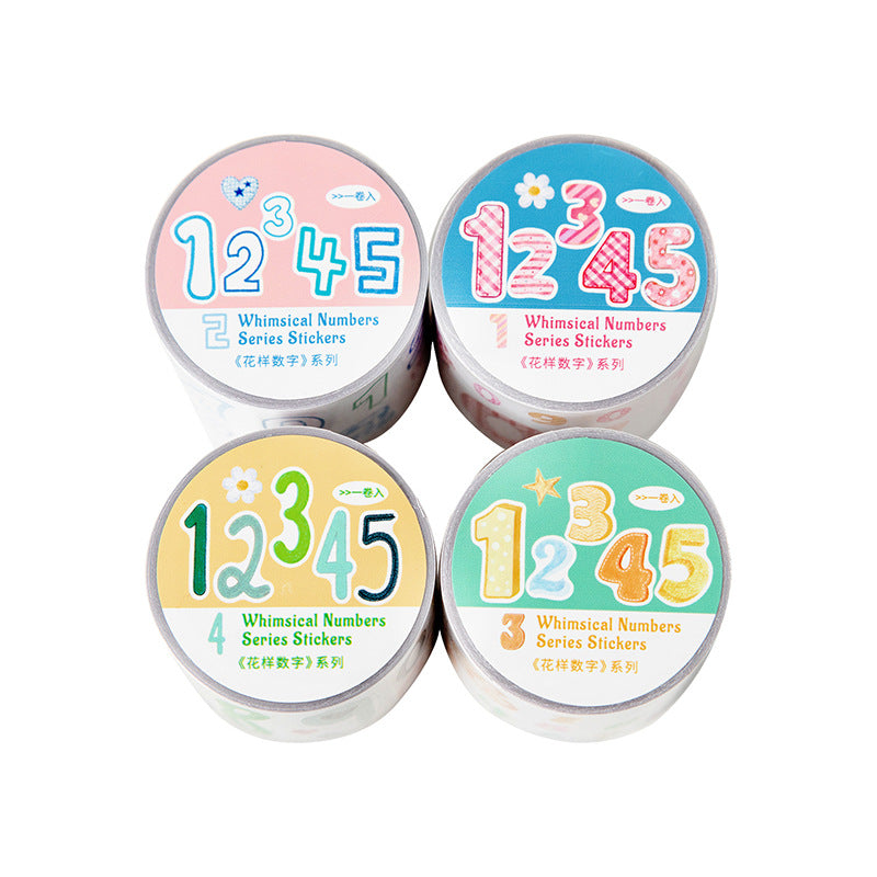 1 roll numbers pre-cut tape (T26040803)