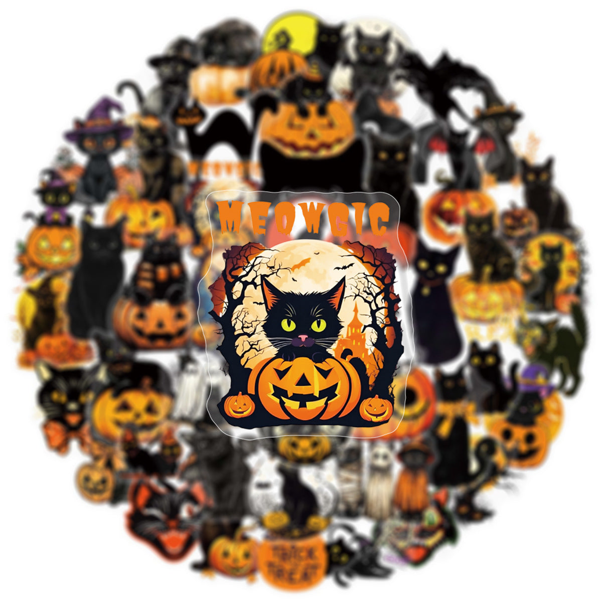 50pcs halloween sticker pack(S26061801)