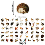 56pcs animals PET-sticker pack (S25112704)