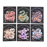 5pcs flower snake sticker pack (S25070404)