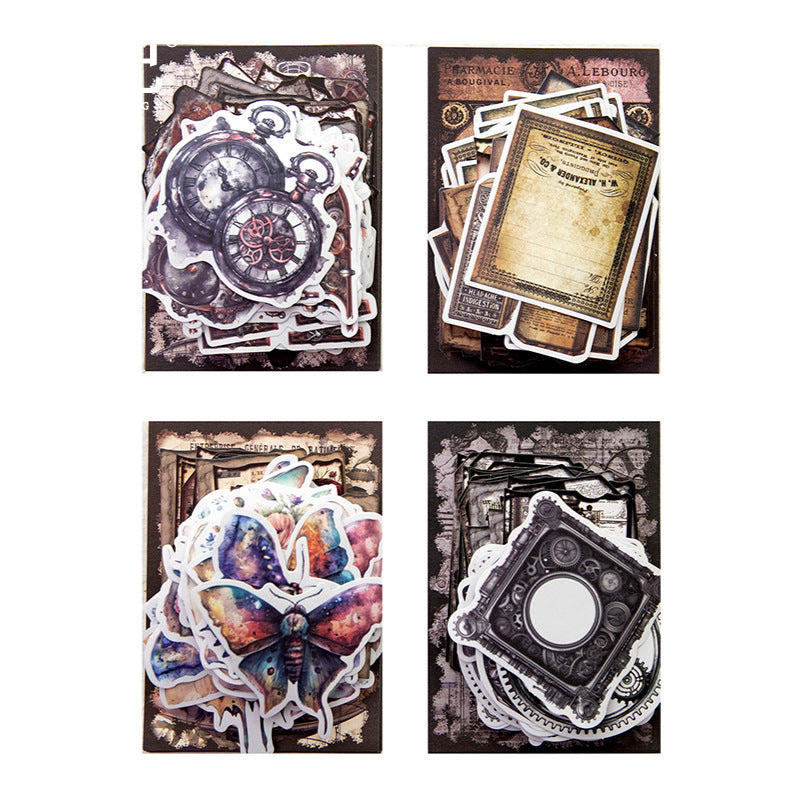 90pcs vintage sticker+paper pack(P26041601)