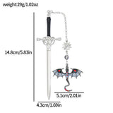 1pc metal sword dragon book mark(C26082407)