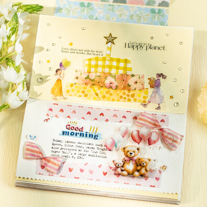32pcs floral washi-sticker book(TZB26060305)