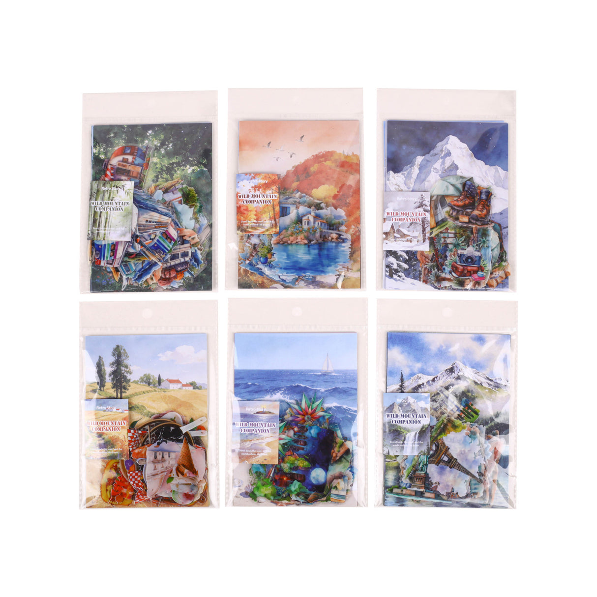 46pcs landscape sticker+paper pack (S26032306)