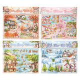 3pcs season scenery sticker pack (S25112701)