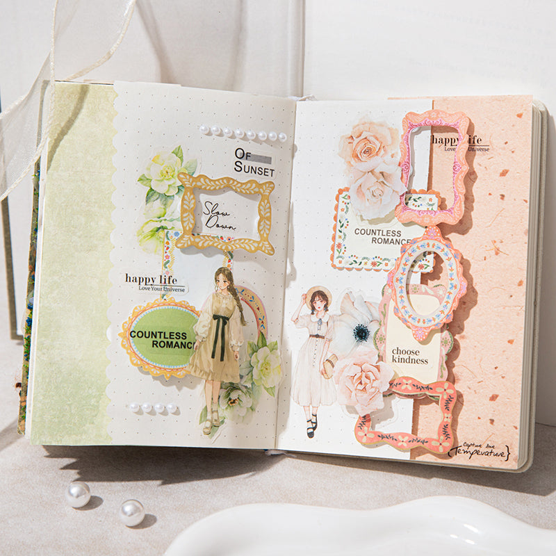 20pcs flora frame sticker pack(S26051410)