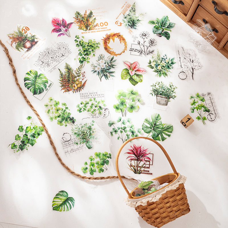 15pcs leaf sticker pack (S25081205)