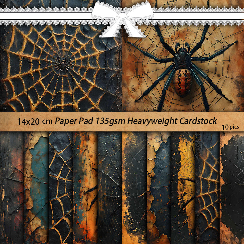 10pcs gothic spider paper pack(p26052206)