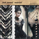 12pcs dark gothic paper pack(p26052207)