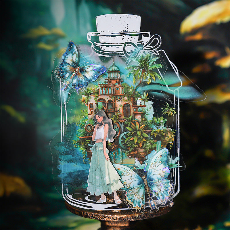 15pcs steampunk Gear cabin sticker pack (S25080305)