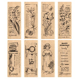 1pc floral wooden-stamp(Z26052001)