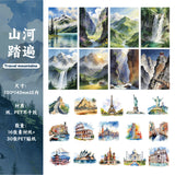 46pcs landscape sticker+paper pack (S26032306)