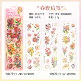 6sheets flower pre-cut sticker pack(S26052906)