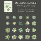 40pcs flower sticker pack(S25072206)