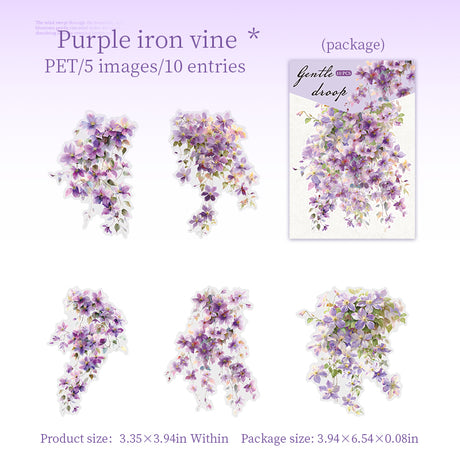 10pcs flower sticker pack(S26071906)