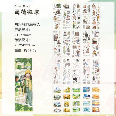 20pcs landscape PET-sticker book (TZB25102106)