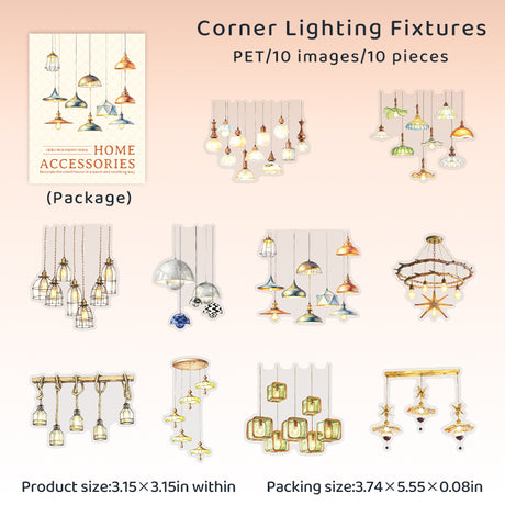 10pcs home deco sticker pack (S26061606)