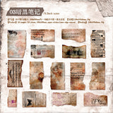 15pcs retro-burned sticker pack (S25102806)