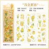 6sheets flower pre-cut sticker pack(S26052906)