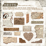 15pcs retro-burned sticker pack (S25102806)