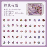 100pcs flower sticker tin box(S26071406)