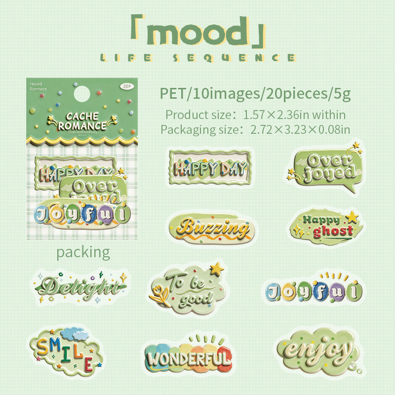 20pcs words sticker pack（S26051106）