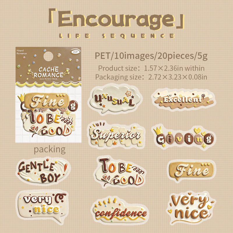 20pcs words sticker pack（S26051106）