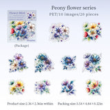 20pcs flower sticker pack(S26071106)