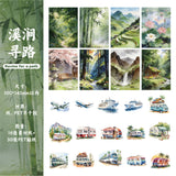 46pcs landscape sticker+paper pack (S26032306)