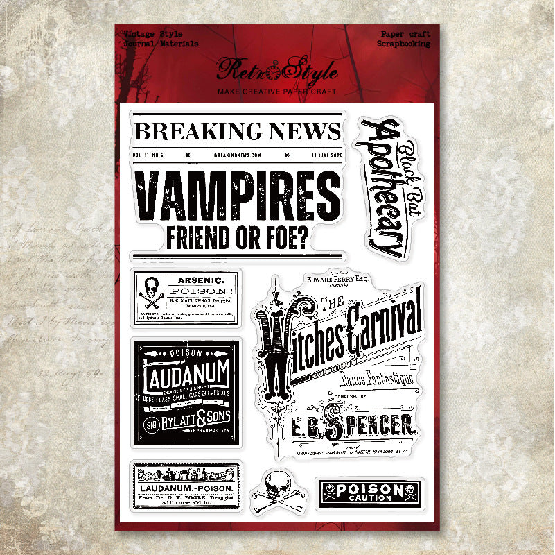 1pc dark gothic stamp(Z26053006)