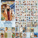 50pcs christmas paper+sticker book(TZB26090306)