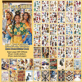 A5 size black girl sticker book(TZB26061011)