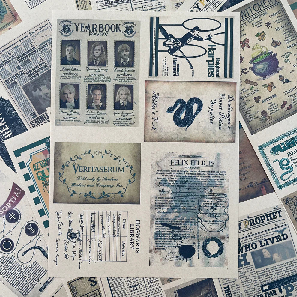 A4 size hufflepuff Style paper & sticker 25 pcs(S26011204)