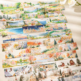 24pcs season view sticker book (TZB26031801)